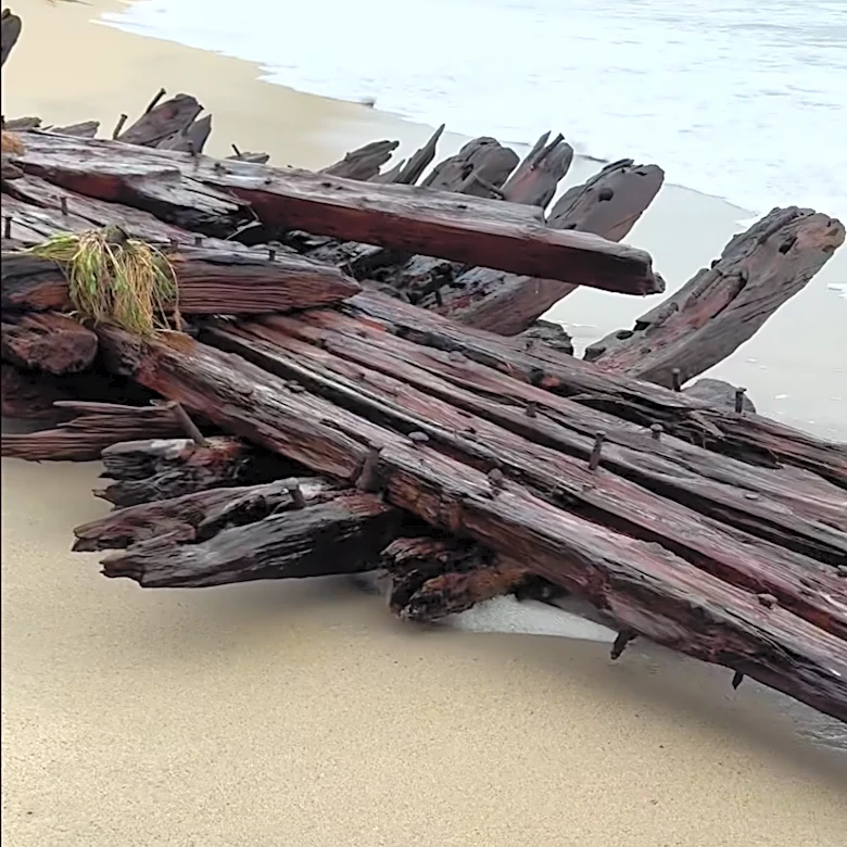 Storm uncovers shipwreck buried for more than a century on Nantucket