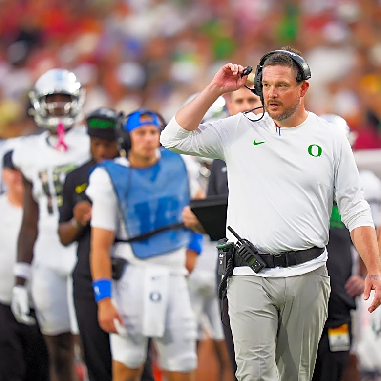 Dan Lanning didn't see USC celebrate Dante Moore hit, but says it was 'turning point'