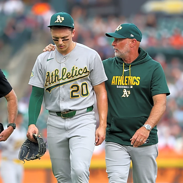 Athletics' Zack Gelop sues Tigers, others over injury at Comerica Park
