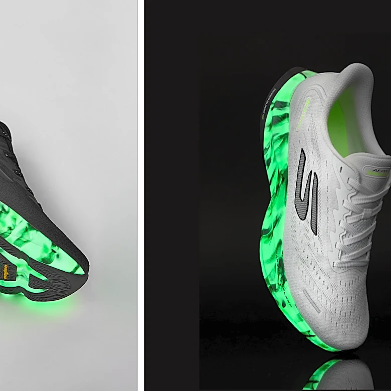 These new Skechers running shoes glow in the dark for safer night runs