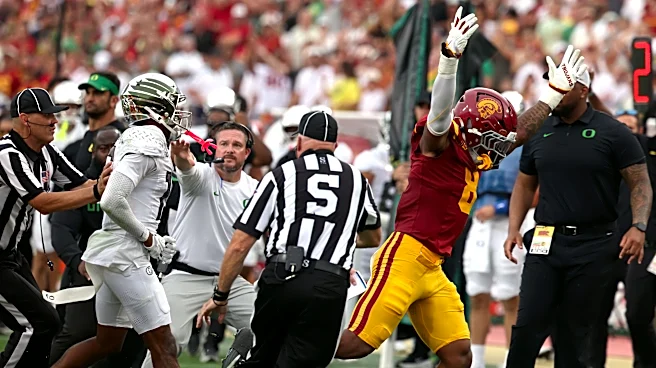 USC radio call questions penalty on Dante Moore hit: 'Didn't look like targeting'