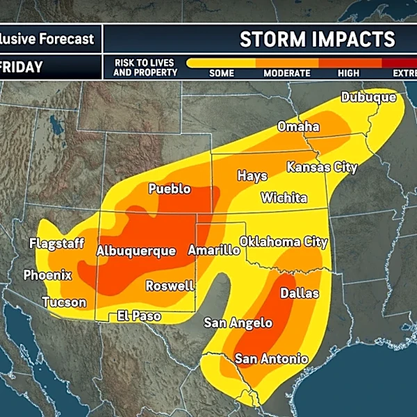 'Hybrid storm' may dump 8 inches of snow, forecast says. Here's where