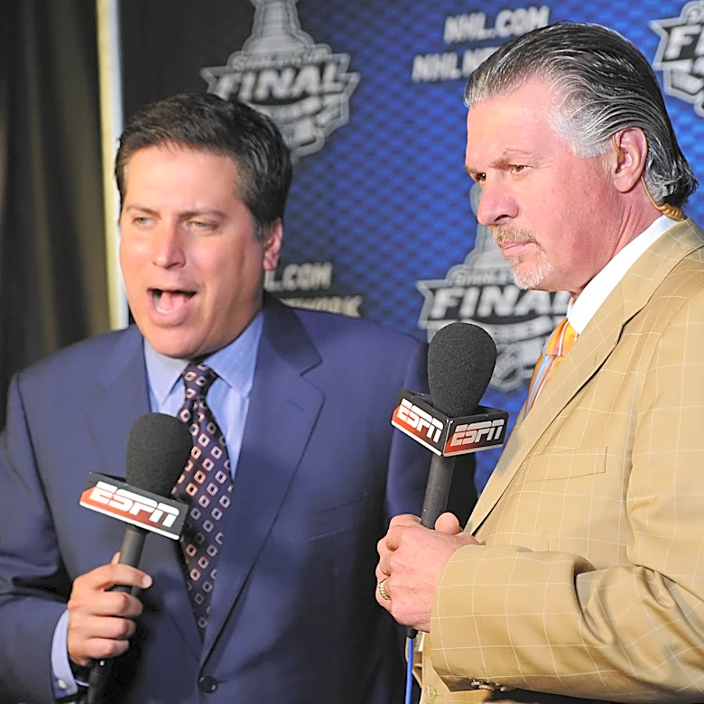 ESPN's new NHL studio features tribute to the late Barry Melrose