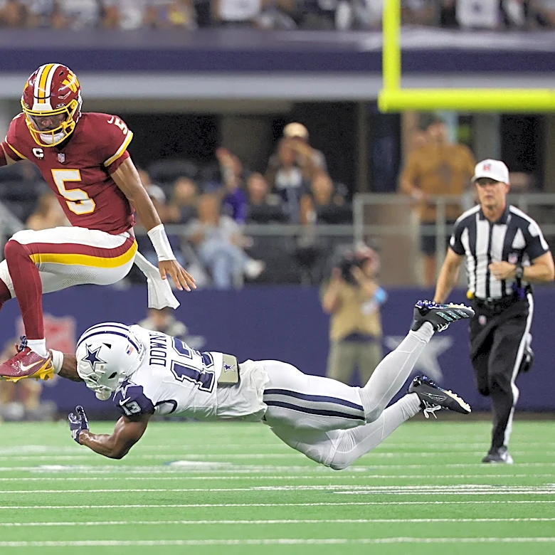 Jayden Daniels limited in practice