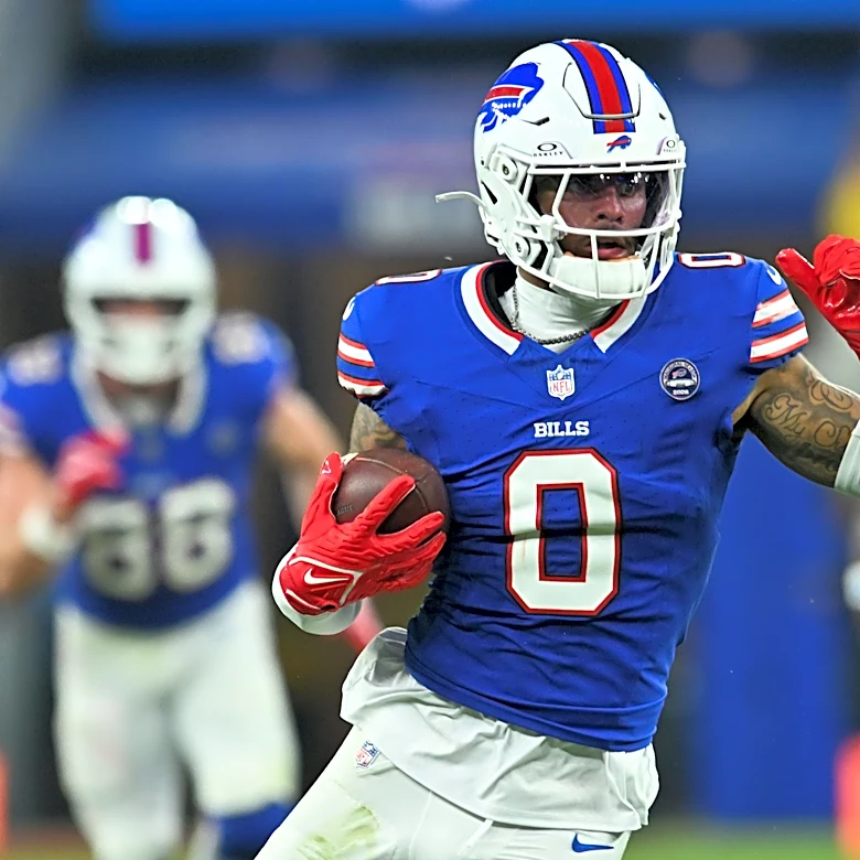 Keon Coleman misses practice Wednesday