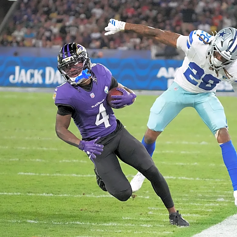 Limited practice for Zay Flowers