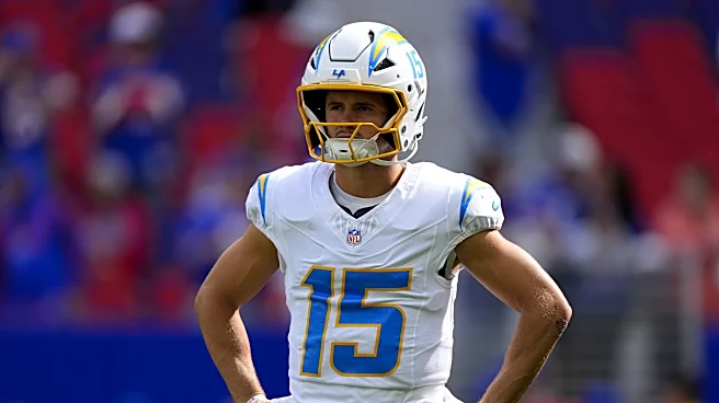 Ladd McConkey limited at practice Wednesday