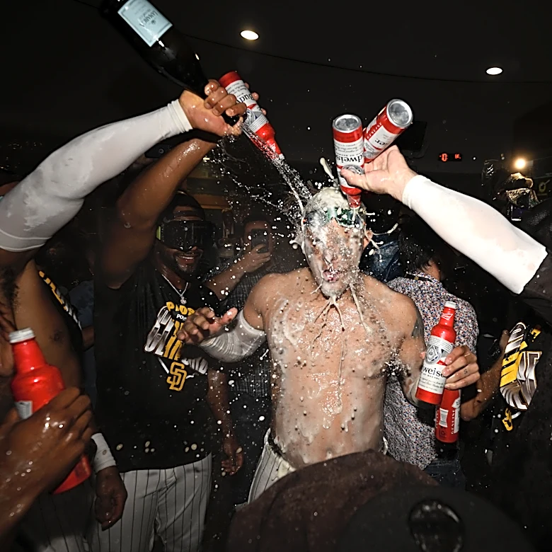 'Best team in baseball' awaits after Padres finish celebrating wild card win