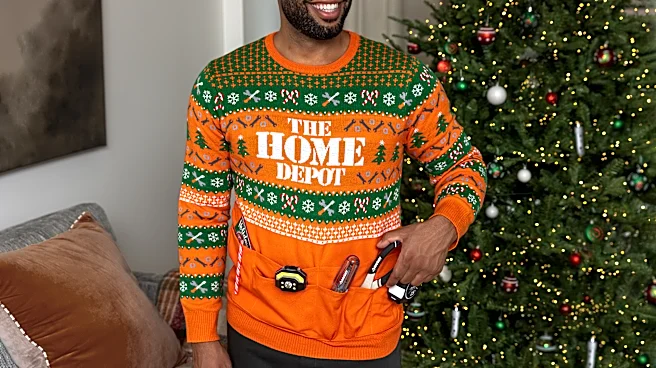 Home Depot unveils holiday sweater with fully equipped tool belt