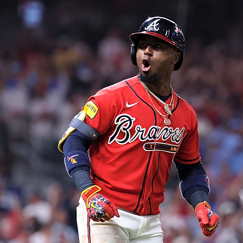 See Ozzie Albies pile it on Phillies with electric home run in NL wild card