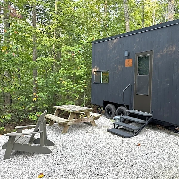 How these tiny cabins off a woodland getaway without going off-grid