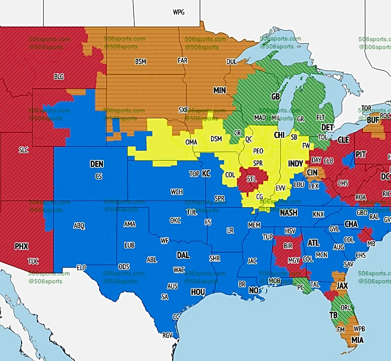 Which games are Fox, CBS broadcasting? NFL Week 4 coverage maps