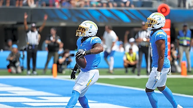 Omarion Hampton scores in Week 4