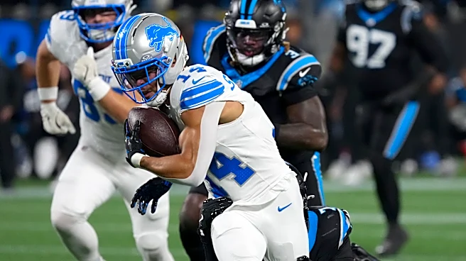 Amon-Ra St. Brown finishes with eight receptions