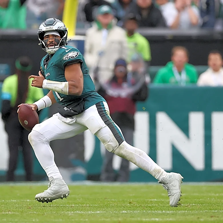 Jalen Hurts held under 100 yards passing in Week 4 loss to the Rams