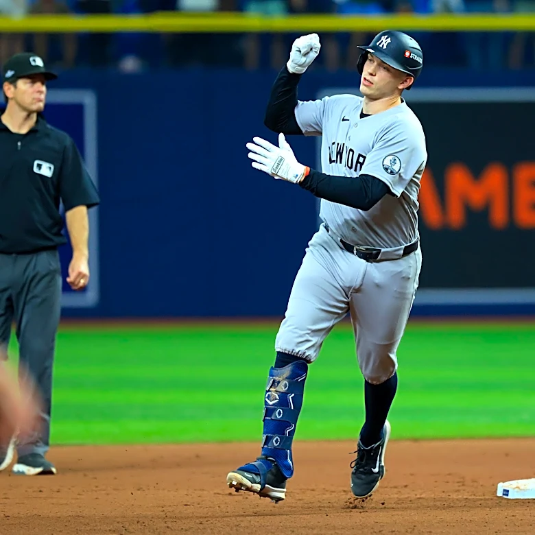 Ben Rice hits two home runs in Yankees' Game 2 ALDS loss to Rays