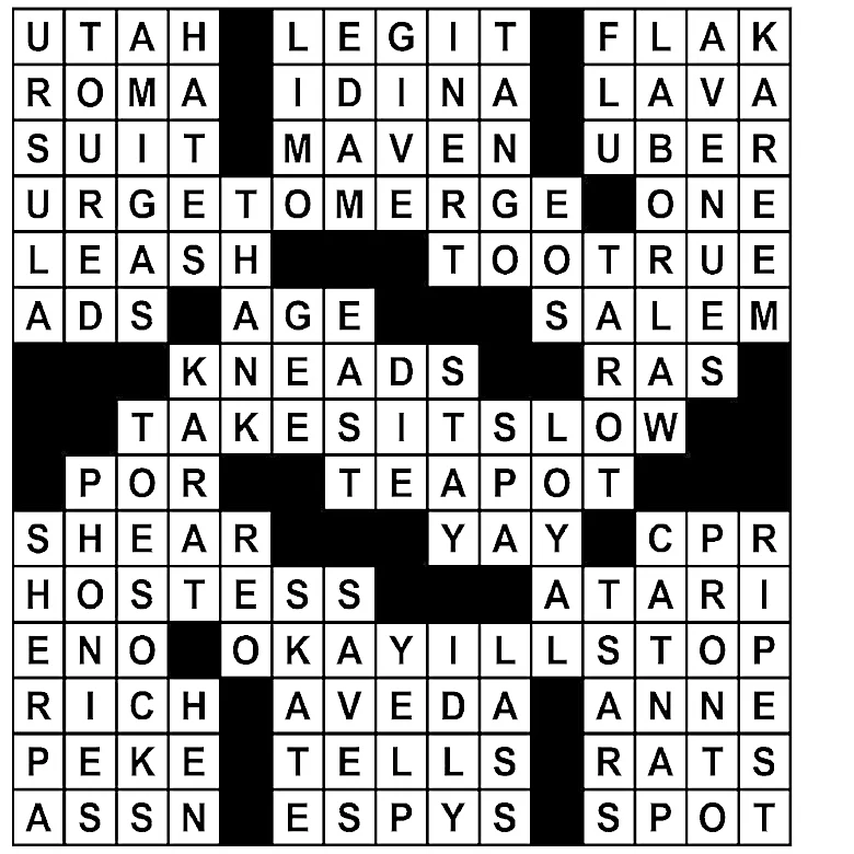 Puzzle solutions for Tuesday, Oct. 6, 2026