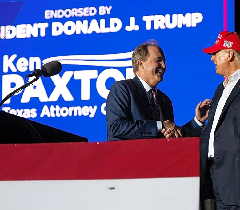 Trump heads back to Texas to rally for Ken Paxton. See where