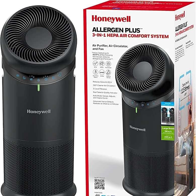 The Honeywell air purifier I use every day is 50% off for Prime members
