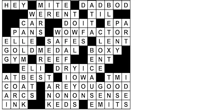 Puzzle solutions for Thursday, Oct. 8, 2026