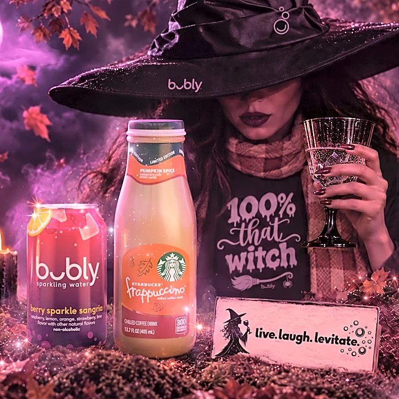 Starbucks, Bubly get spooky with Basic Witch Kit. See what's inside
