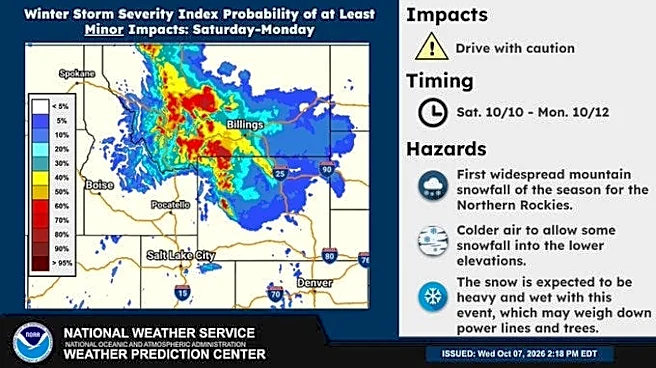 Weekend forecast calls for 'first widespread snowfall'