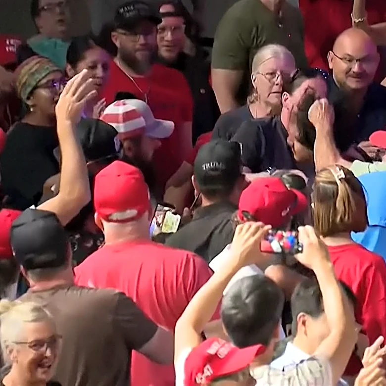 Watch: Protesters interrupt Trump at San Antonio rally with Paxton