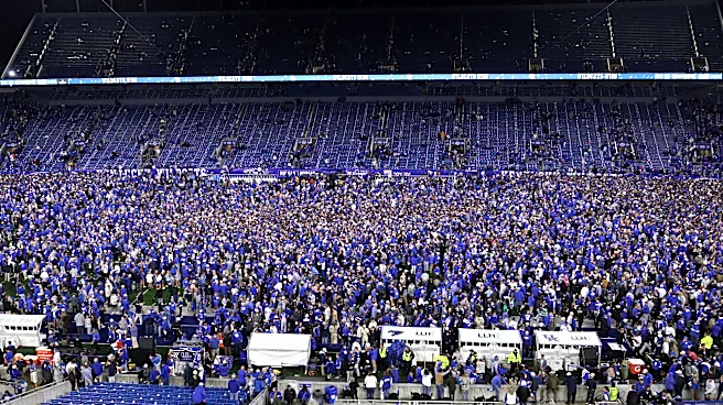 Kentucky football fans storm field after upset win over LSU. How much will Wildcats be fined?