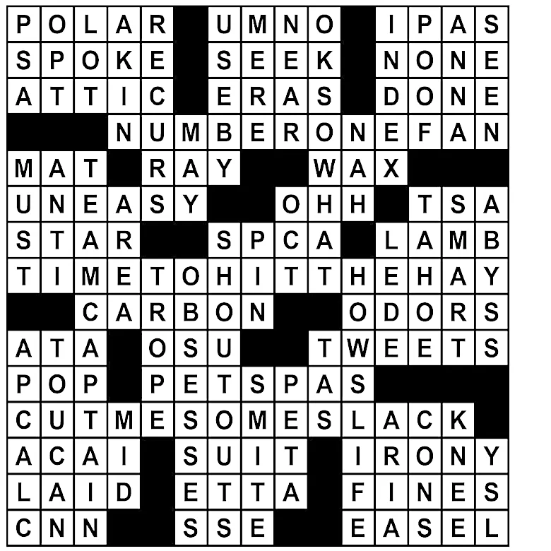 Puzzle solutions for Monday, Oct. 12, 2026