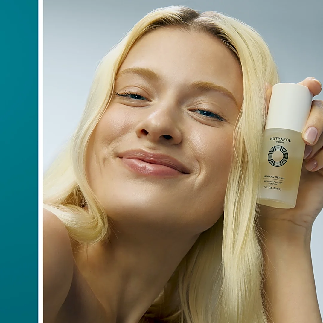 Nutrafol's Strand Serum claims up to 83% less breakage after 5 uses