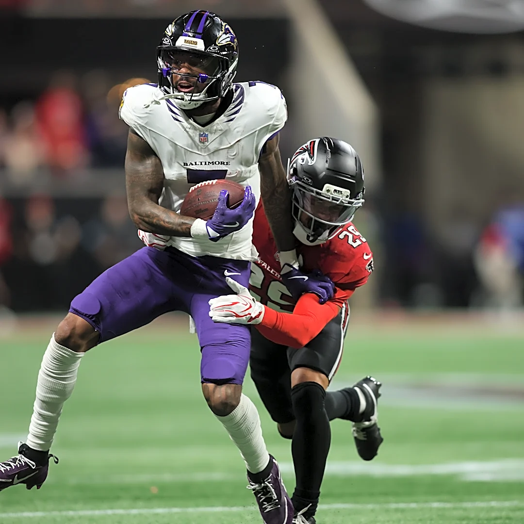 Rashod Bateman limited at practice Wednesday