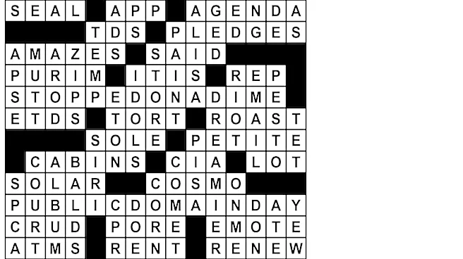 Puzzle solutions for Thursday, Oct. 15, 2026