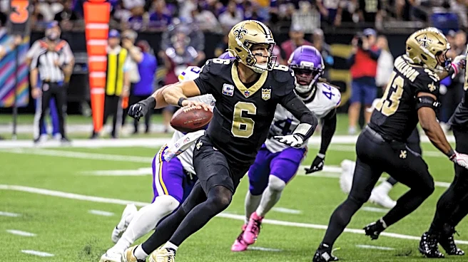 Tyler Shough practicing Thursday
