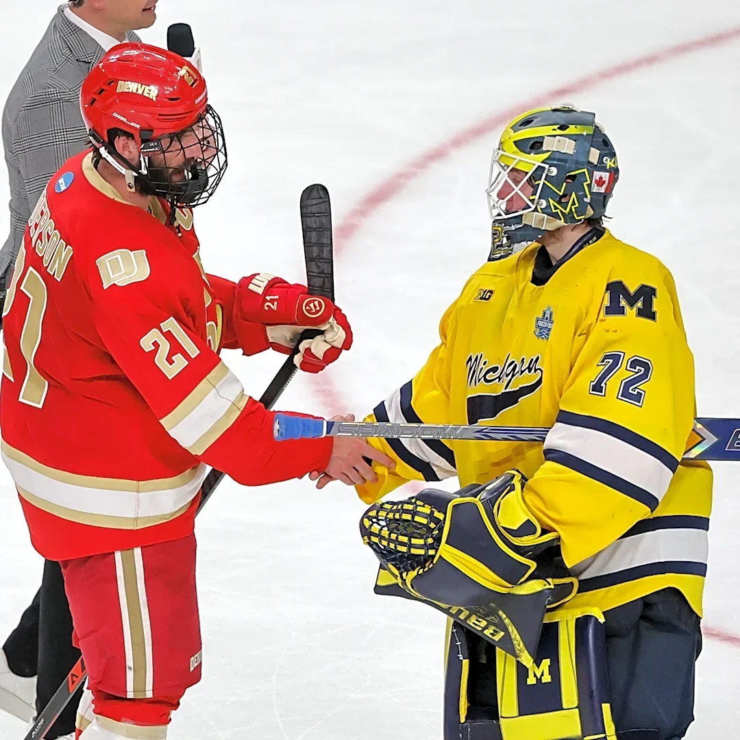 Where to watch Michigan vs Denver college hockey in Frozen Four rematch