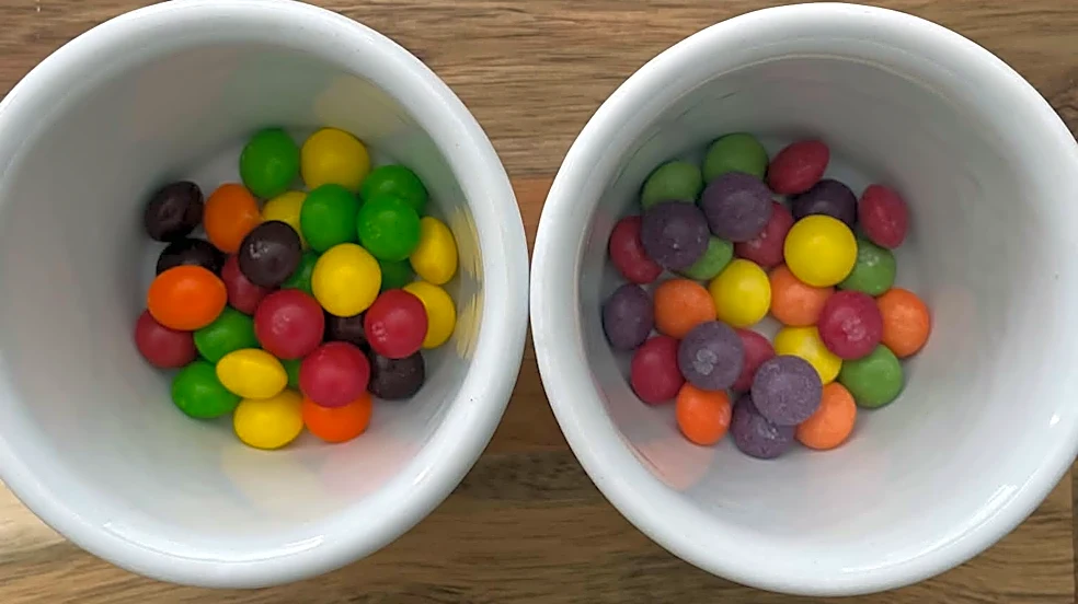 I tried artificial dye-free M&Ms, Skittles and Starbursts. What you need to know