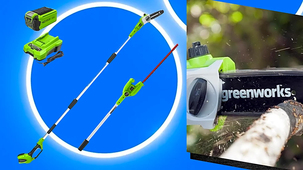 This Greenworks hedge trimmer kit is at its lowest price of the year