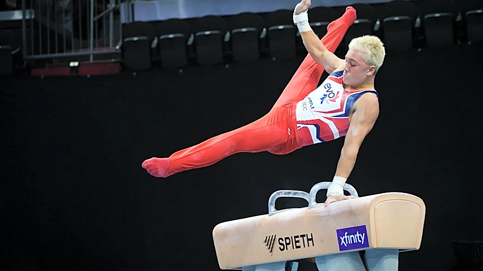 LIVE: Russia and Ukraine share gymnastics' biggest stage before US men chase LA28 spots