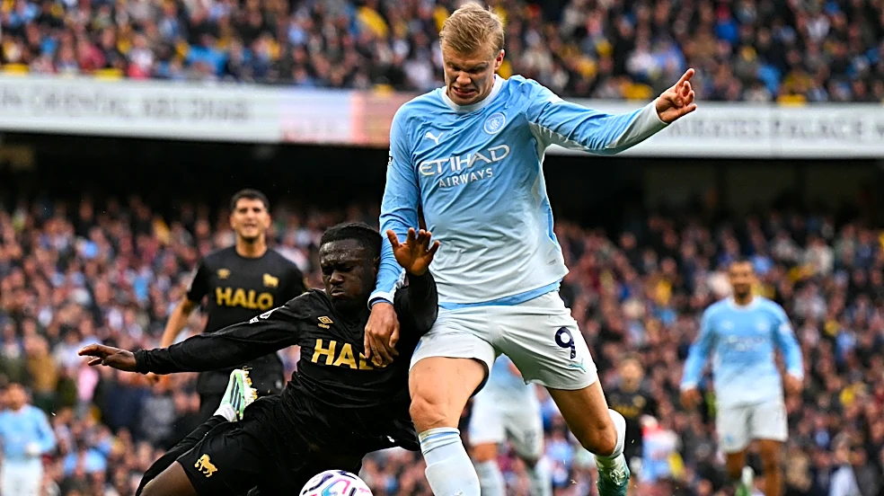 Erling Haaland scores double to take Premier League average to a goal per game