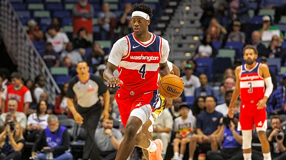 No. 1 overall pick AJ Dybantsa exits Wizards' preseason game with ankle injury