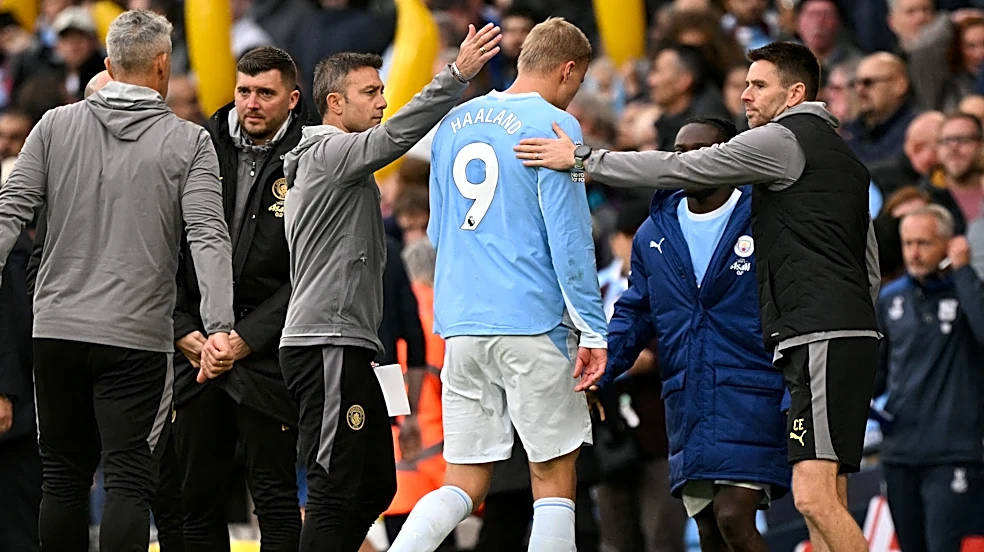 Erling Haaland injury update: Man City star 'OK' after limping off vs Ipswich