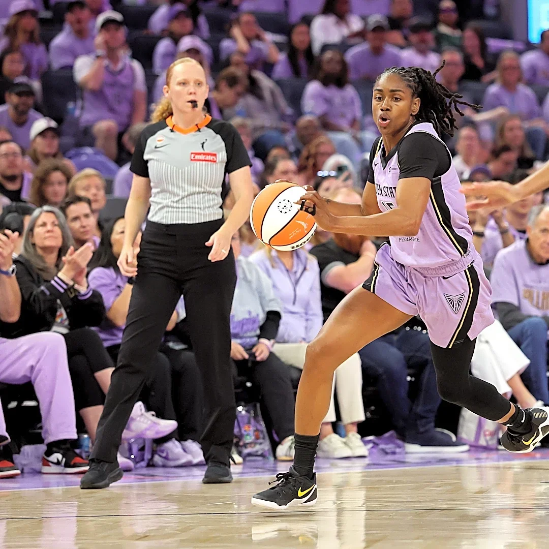 Golden State Valkyries guard Tiffany Hayes exits WNBA Finals after falling on face