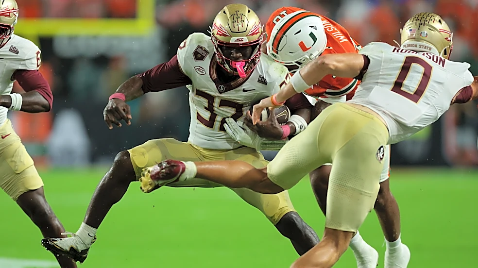 Ousmane Kromah injury update: FSU RB carted off after leg injury vs Miami