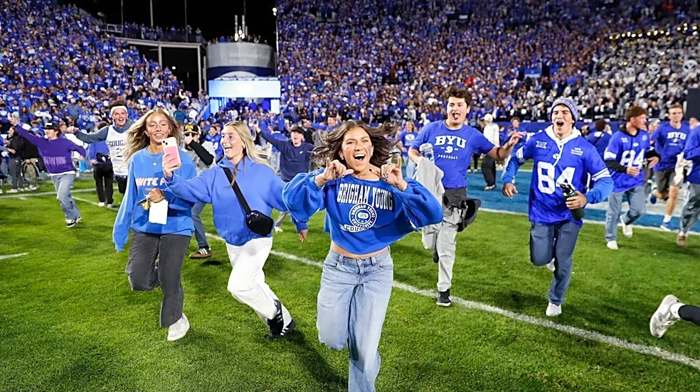 Will BYU be fined by Big 12 for storming field after beating Notre Dame?