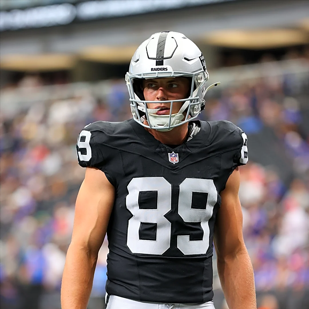 Bills' CJ Gardner-Johnson ejected for spitting at Raiders TE Brock Bowers