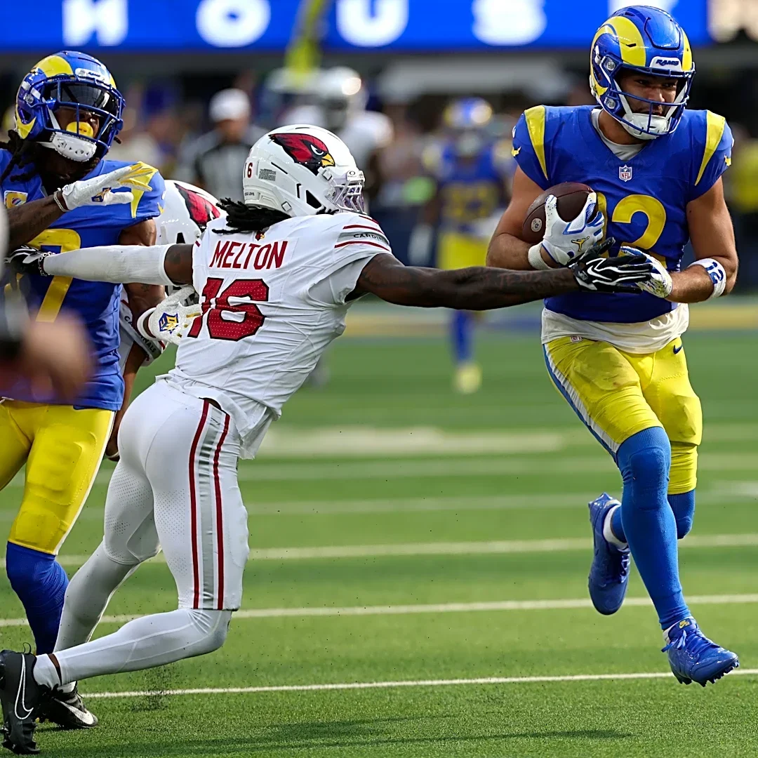 Puka Nacua has six catches against Arizona in Week 6
