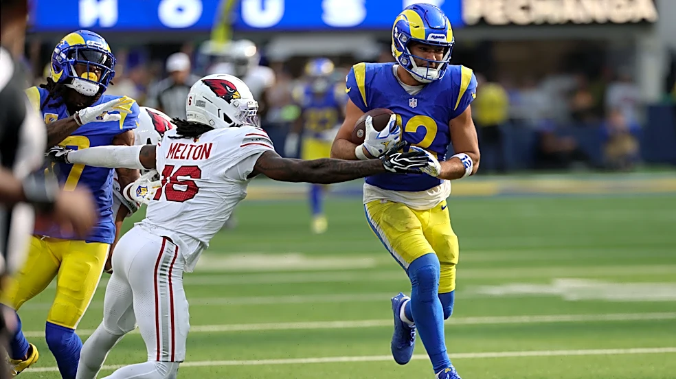 Puka Nacua has six catches against Arizona in Week 6