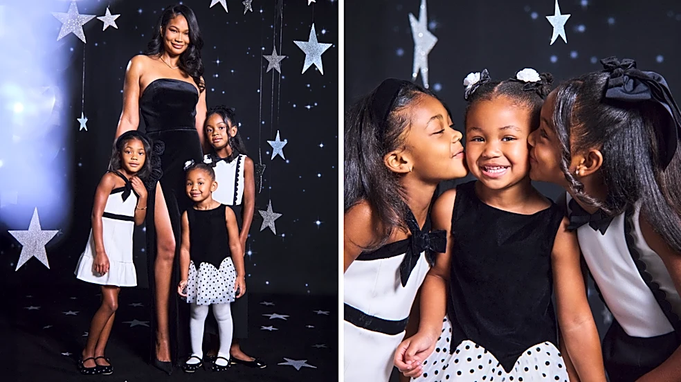 Victoria's Secret icon Chanel Iman's trick to chic holiday family photos