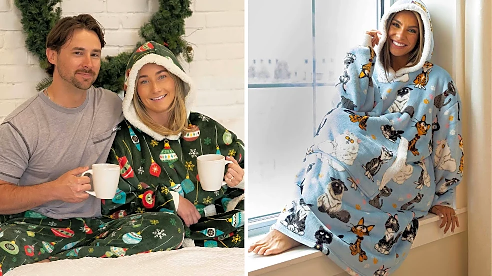 These oversized blanket hoodies were made for Christmas morning