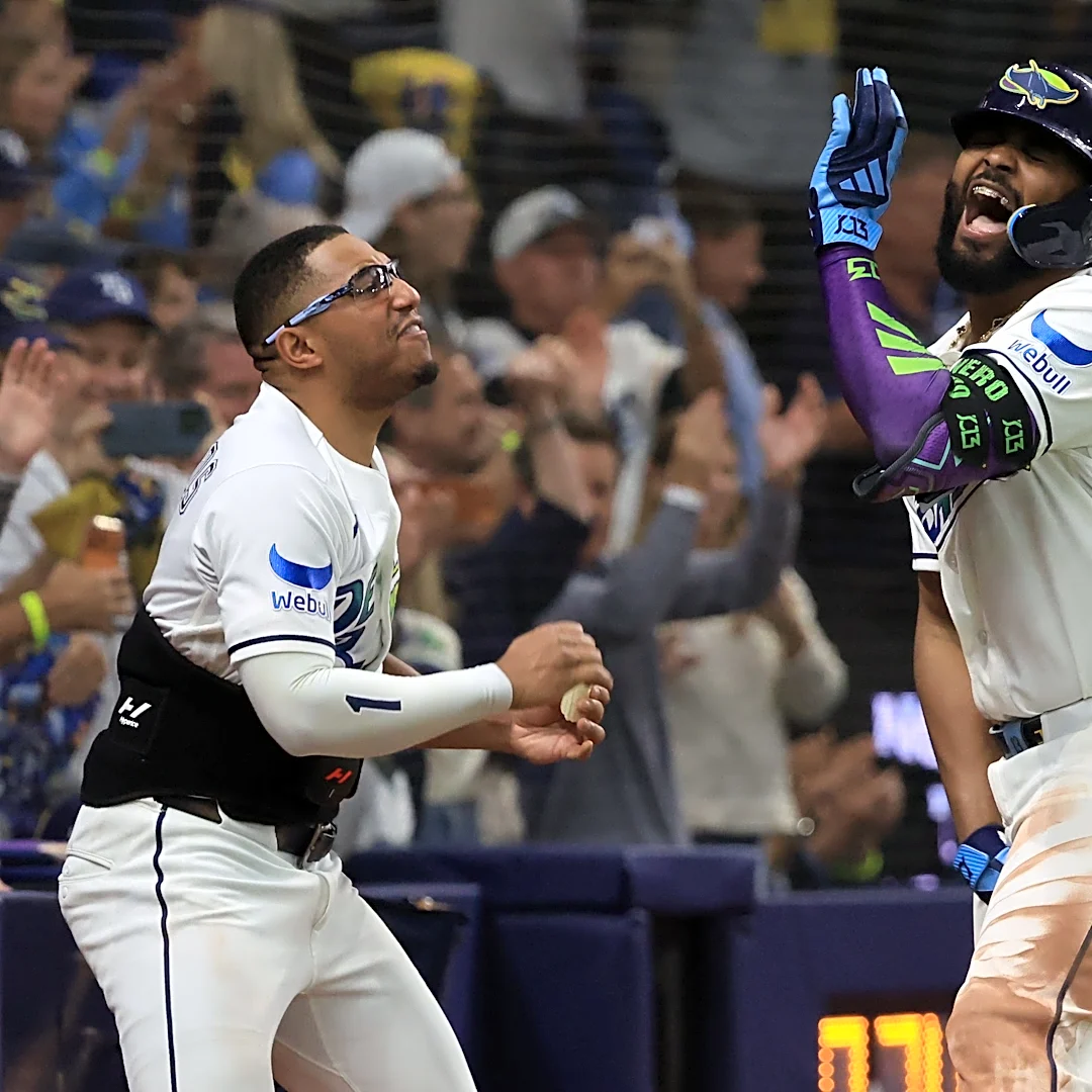 Watch Junior Caminero electrify Tropicana Field with clutch home run