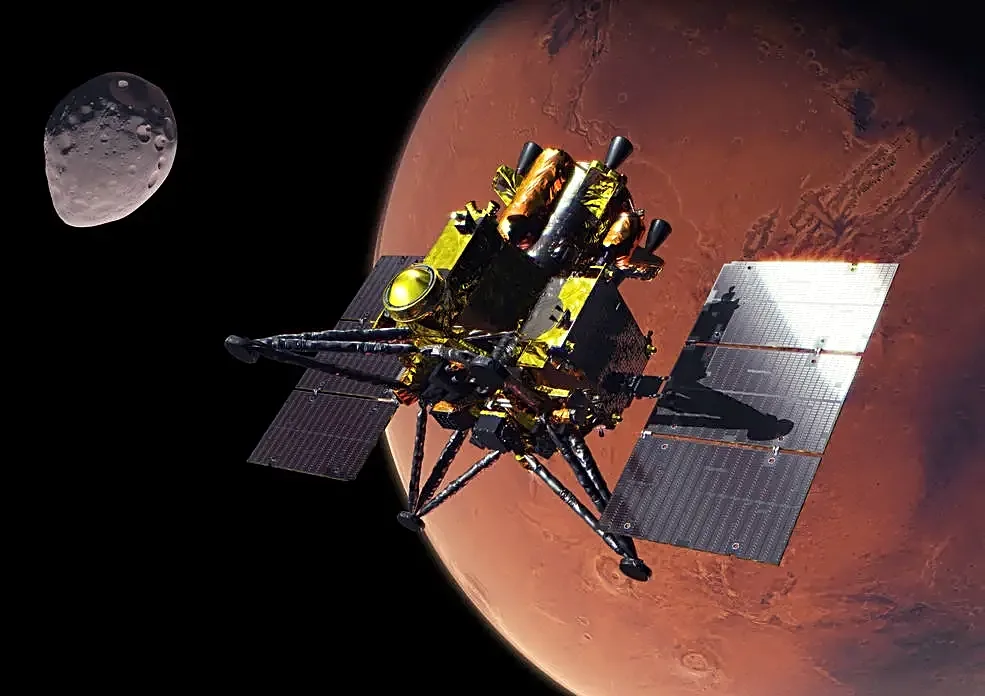 Japan launches ambitious mission to grab a chunk of a Martian moon